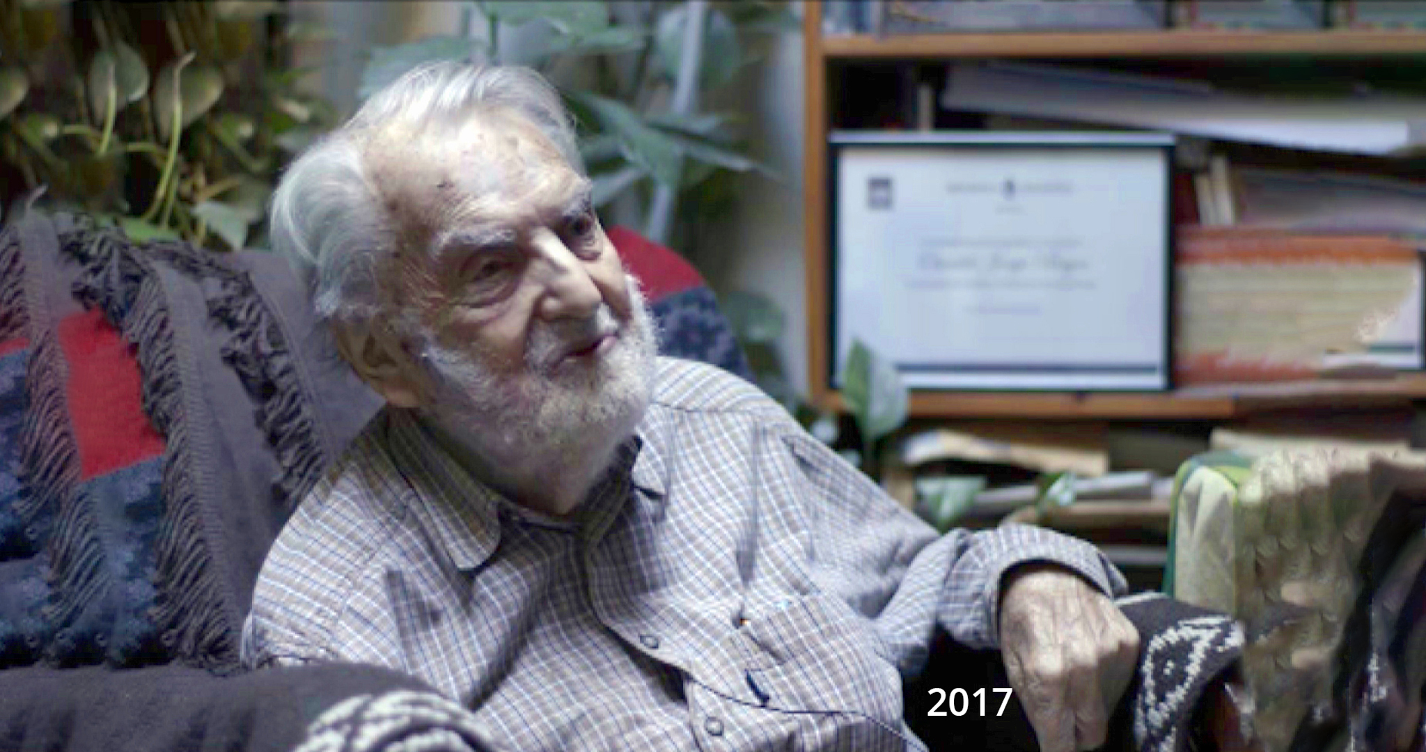 Still 2 from THE WITNESS (Conversations with Osvaldo Bayer)
